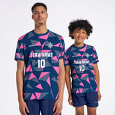 Flight Jersey Fragments - Navy & Pink
